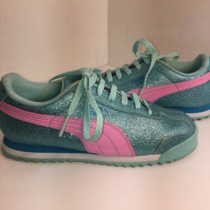 Girls Puma Aqua Glitz Sneakers size US 13